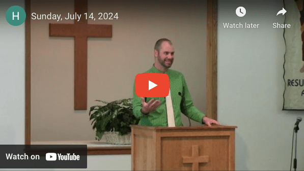 Sunday Sermon July 14,&nbsp;2024